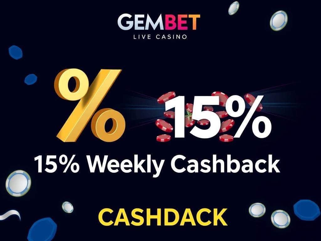 GemBet Live Casino Cashback promotion GemBet Live Casino Cashback promotion