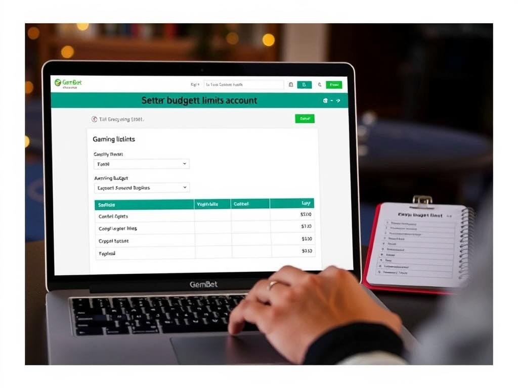 Player setting budget limits for casino gaming Player setting budget limits for casino gaming